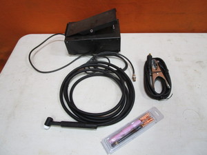 lot 49 image: (New) Tig Welder Lead, Ground Cable, Foot Pedal