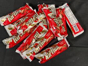 lot 128 image: Turtles Pecan Caramel Chocolates - 12-Pack Best by 10092023