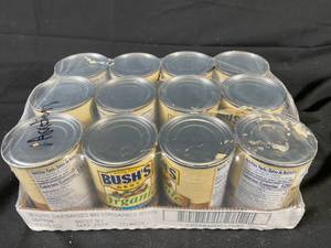 lot 203 image: Bushs Organic Garbanzo Beans - 12-Pack Best by MAY 2024