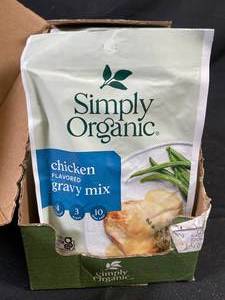 lot 254 image: Simply Organic Roasted Chicken Gravy - 12-Pack Best by MAY 2024