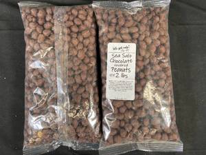 lot 18 image: Sea Salt Chocolate Covered Peanuts 2lbs - 2-Pack Best by 05022024