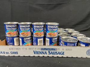lot 294 image: Americas Favorite Vienna Sausage - 24-Pack Best by 07062025