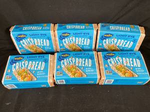 lot 207 image: Swedish Style Rye Crisp Bread - 6-Pack Best by 12312023