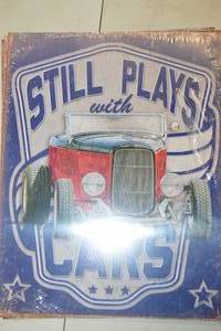 lot 277 image: NEW - Metal Sign Wall Art 16 x 12 Factory Sealed