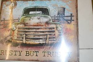 lot 285 image: NEW - Metal Sign Wall Art 16 x 12 Factory Sealed