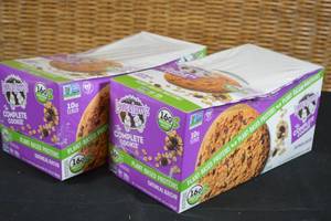 lot 93 image: 2ct Case of Larry & Lennys The Complete Cookie Plant Based Protein Cookie Oatmeal Raisin Flavor