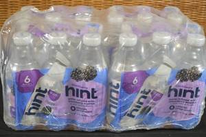 lot 142 image: 24-Pack Hint Blackberry Water Infused with Blackberry Essence