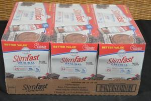 lot 198 image: 3ct Weight Loss Meal Replacement Shakes Rich Chocolate Royale Flavor 8-Pack Best By10102023 