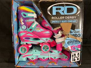 Roller Derby 2in1 Inline  Quad Skates Girls Size 12-2
