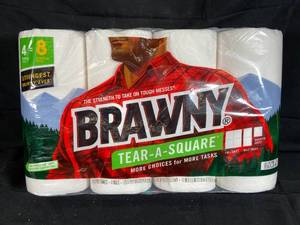 Brawny Strong Paper Towels - 4-Pack