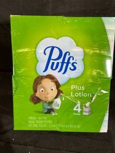 Puffs Plus Lotion Facial Tissues - 4-Pack