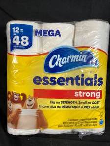 Charmin Essentials Strong Toilet Paper - 12 Pack Mega Rolls