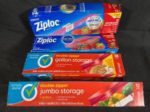 Gallon Plastic Storage Bag Variety Pack - 5-Pack