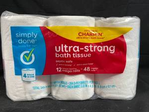 Ultra-Strong Toilet Paper - 12-Pack Mega Rolls