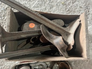 Old Pulleys  and Vintage shoe repair items