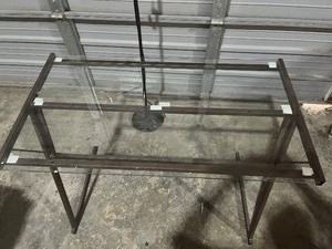 Glass Table & Lamp