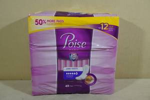 lot 42 image: 45 Pack Poise Ultimate Supreme Long Length Pads