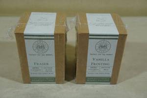 lot 82 image: Begonia and Bench Candles -Fraser & Vanilla Frosting