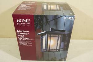 lot 117 image: Home Decorators Collection Medium Exterior Wall Lantern