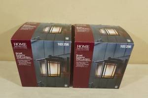lot 118 image: 2 Home Decorators Collection Small Exterior Wall Lanterns
