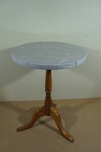 lot 143 image: Stone Top Side Table