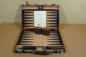 lot 159 image: Backgammon Board Game in Case