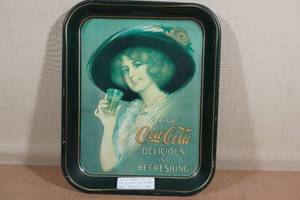 lot 174 image: Vintage Coca-Cola Tin Tip Tray