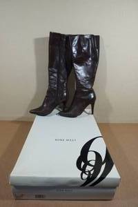 lot 187 image: Nine West Leather Boots -Size 6