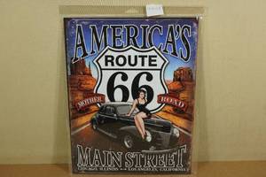 lot 189 image: Route 66 Metal Sign