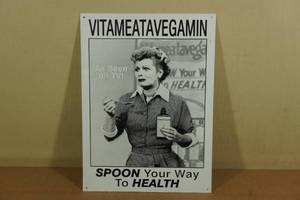 lot 193 image: I Love Lucy Metal Sign