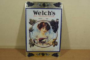 lot 195 image: Welchs Metal Sign