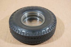 lot 199 image: Vintage Firestone Tire with Glass Ashtray