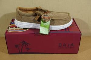 lot 208 image: Lamo Mens Paul Slip-On Shoes -Size 10, Khaki