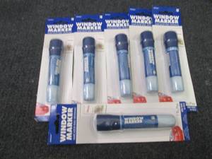 6-Amscan Window Markers, Broad Poin...