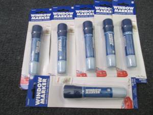 6-Amscan Window Markers, Broad Poin...
