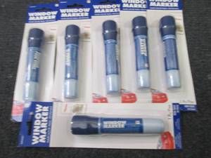 6-Amscan Window Markers, Broad Poin...