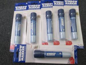 6-Amscan Window Markers, Broad Poin...