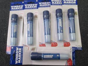 6-Amscan Window Markers, Broad Poin...