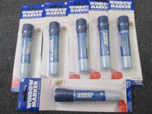 6-Amscan Window Markers, Broad Poin...