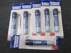 6-Amscan Window Markers, Broad Poin...