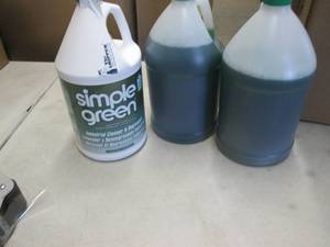 2 Gallons Unlabeled Simple Green, 1...