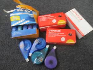 9 Bic Correction Tapes, 3 Boxes Bin...