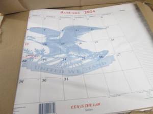 Case of 60 -2024 Desk Calenders...