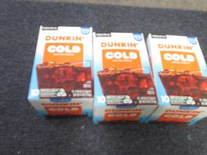 3- 10 pks Dunkin Cold ...