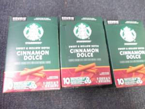 3- 10 pks Starbucks Cinnamon Dolce ...