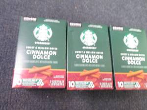3- 10 pks Starbucks Cinnamon Dolce ...