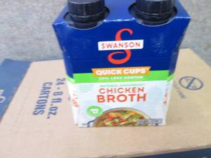 24- 8 oz Swanson Chicken Broth...