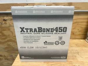 PREMIER BUILDING SOLUTIONS Case of Xtra Bond 450 Neutral Cure Silicone Sealant- Clear (24 tubes)
