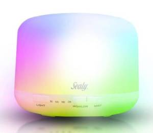 SEALY Essential Oils 500ml Diffuser with Built in Bluetooth Speaker and Mood Setting Light Auto OnOff