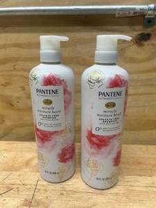 PANTENE Lot of 2 Bottles of- Miracle Moisture Boost Sulfate Free Shampoo with Rose Water (30 oz per bottle)